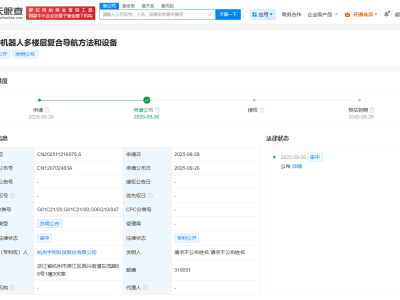 宇树科技公布机器人多楼层复合导航专利