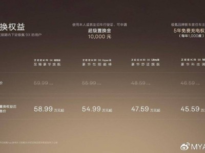 极氪9X强势登场：以创新科技与豪华配置，开启豪华性能SUV新篇章