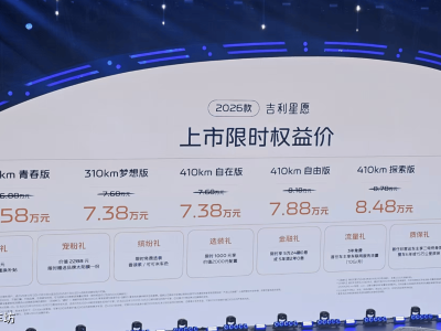 6.58万起售的2026款吉利星愿来袭，圆润设计+强劲配置能否续写销冠传奇？