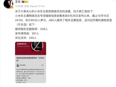 ​小米车主遭网络攻击援助有新进展：超四千八百人参与，四百八十人提交证据​