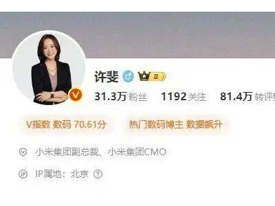 小米中国区市场部换帅！魏思琪接棒王腾出任总经理，履历曝光