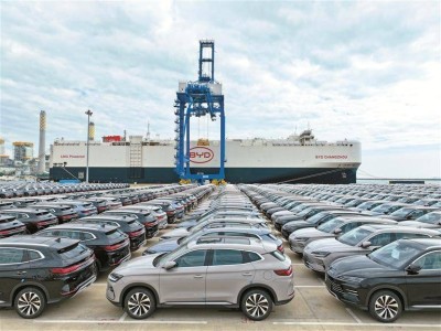 比亚迪“出海舰队”八船齐聚小漠港 年运力破百万 深汕基地“厂港联动”加速出海