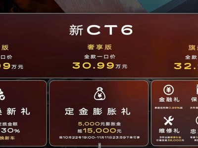 新款凯迪拉克CT6上市！28.99万起享磁浮底盘+9K屏+SUPER CRUISE智驾