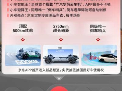 京东“国民好车”新动态：“埃安UT super”亮相，续航空间智能安全亮点多