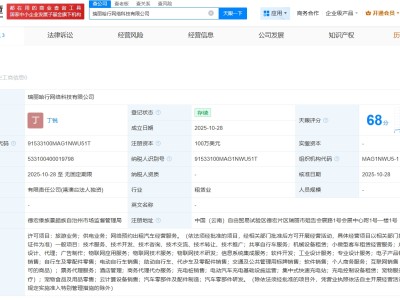 哈啰在瑞丽成立网络科技新公司  注册资本100万美元