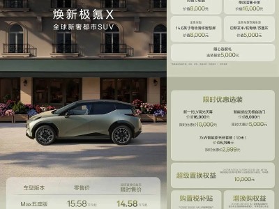 新款极氪X上市:配置优化升级,限时权益加持售价14.58万起