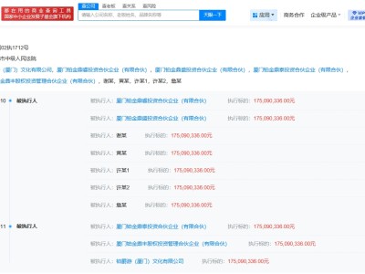 铂爵旅拍董事长许春盛等被执行1.75亿