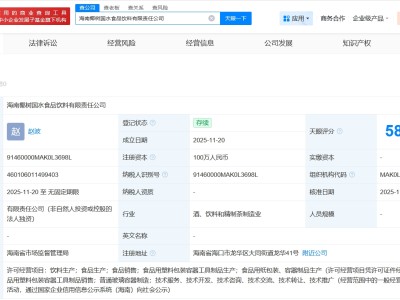 椰树集团成立食品饮料新公司