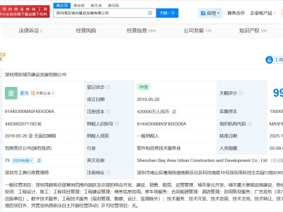 深圳湾区城市建设发展公司增资至42亿 增幅110%