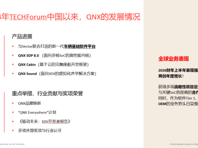 QNX以创新破局:降本增效协同发展,构建人才生态赋能汽车行业未来
