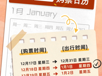 2025年进度条将满，元旦火车票购票日历助您温暖开启新程