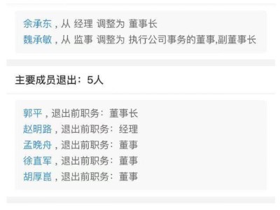 华为终端公司高层调整：余承东接棒董事长 孟晚舟徐直军退出董事席位