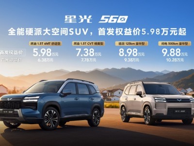 五菱星光560明年1月上市 首发权益价5.98万起 多种动力可选