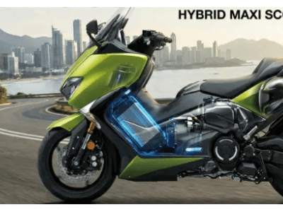 川崎将推Maxi Scooter Hybird混动踏板 纯电续航12公里动力强