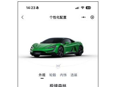 仰望U9“极境森林”纪念色上市！致敬纽北纪录，188万享四层精密涂层工艺