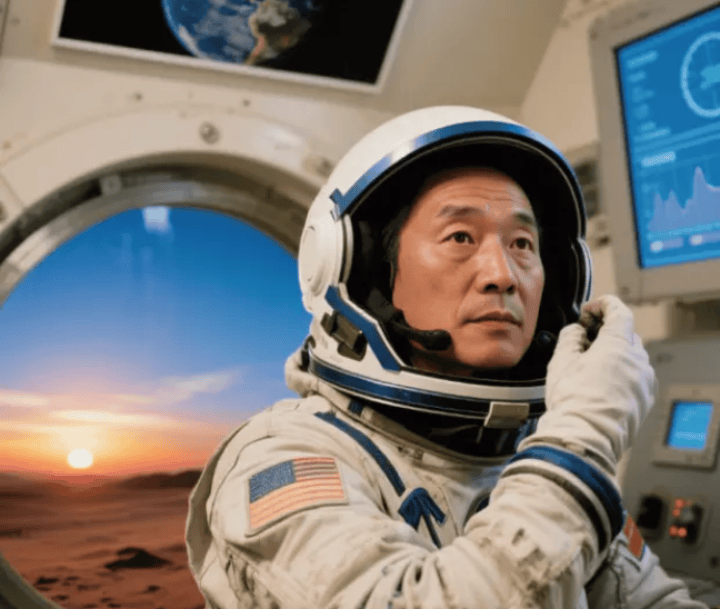 火星蓝色日落