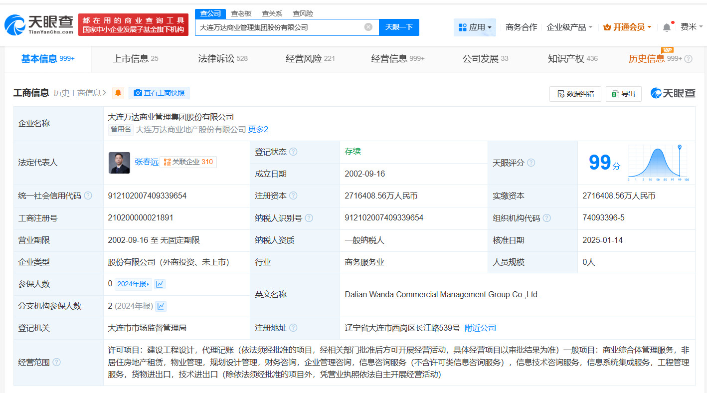 万达商业管理集团业务布局图