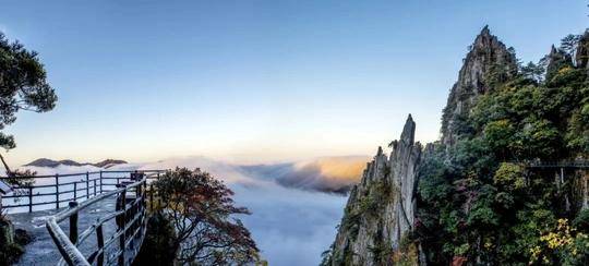 羊狮慕景区云海景观