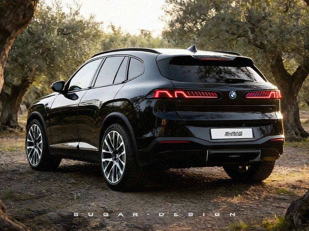 全新宝马X5尾部渲染图