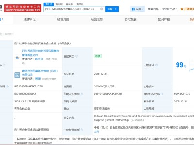 四川社保科创股权投资基金登记成立 出资额200亿