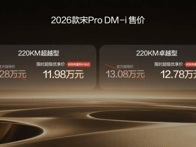 2026款宋Pro DM-i 220km版来袭！长续航低油耗，11.98万起开启出行新体验