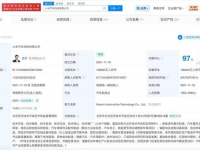 小米汽车科技再添新成果 “AI小苏-智能诊断专家系统”获软著权登记