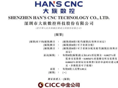 大族数控通过港交所注册：2025年前10个月营收达43.14亿 业绩向好
