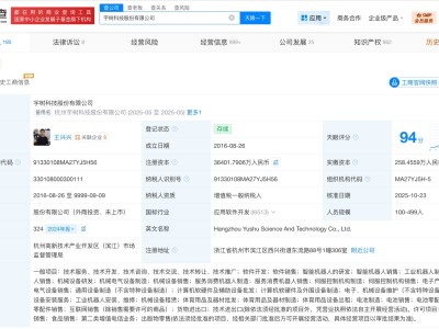 宇树科技人形机器人新外观专利获授权