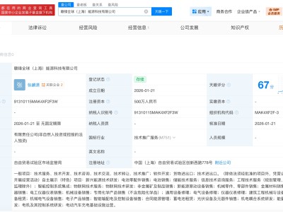 赣锋锂业在上海成立全球能源科技公司 注册资本500万
