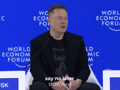 马斯克达沃斯再发声：AI或于2026年超个体智慧，5年后超人类集体智慧且机器人将更多