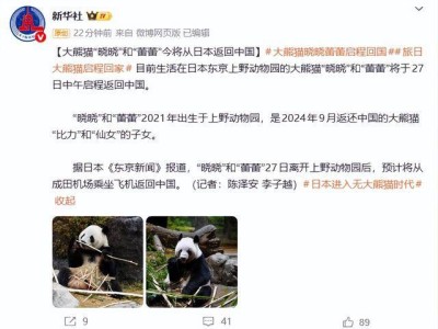 54年陪伴落幕！“晓晓”“蕾蕾”归国，日本大熊猫时代暂告段落