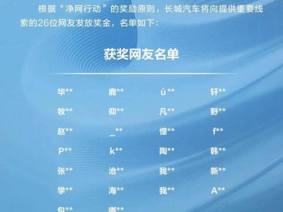 长城汽车“净网行动”显担当，悬赏举报获热捧共筑真实车讯环境