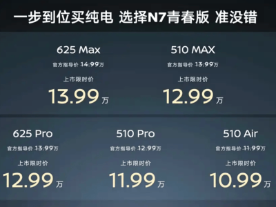 10.99万起！日产N7青春版来袭，比亚迪的定价护城河能否守住？