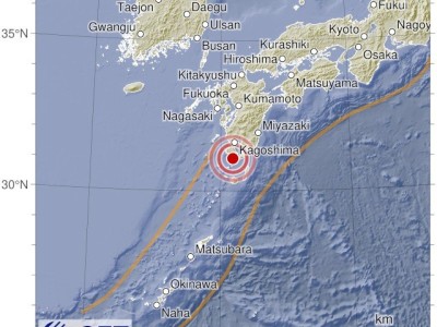 日本九州地区发生5.8级地震