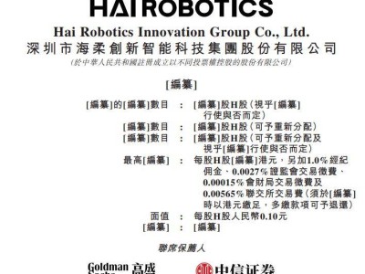 箱式仓储机器人龙头崛起！深圳“85后”董事长携海柔创新冲刺港交所