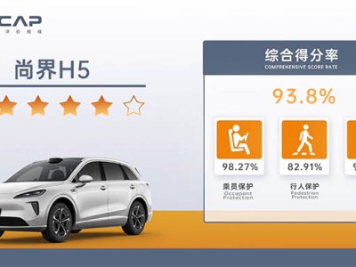 尚界H5斩获C-NCAP五星+认证，高性价比与安全性能双赢成家庭用户新宠
