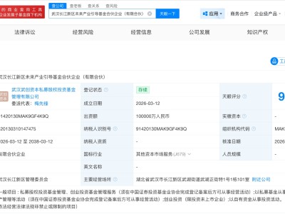 武汉长江新区未来产业引导基金成立 出资额10亿