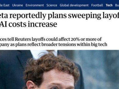 Meta加速AI布局却陷成本困境 拟裁员20%应对降本增效压力