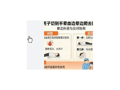 独居男子切手后晕血，边晕边挣扎前往医院，网友：既心疼又好笑