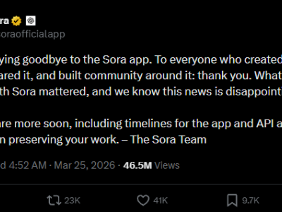 OpenAI视频大模型Sora上线半年即关停 成本高企可用率低成主因