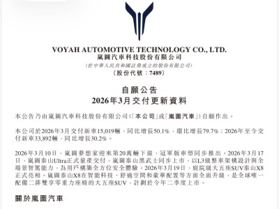 岚图汽车3月销量稳健增长 港股上市首月交卷 加速构建高端新能源新格局