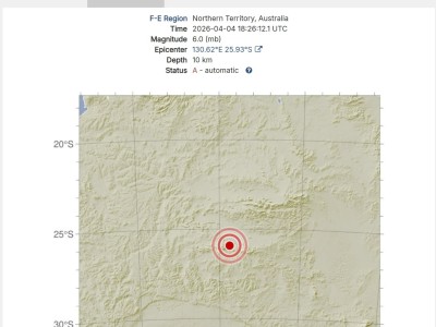 澳大利亚北领地发生6级地震