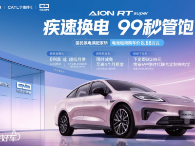 广汽埃安RT super携宁德时代入局，99秒换电开启纯电出行便捷新篇