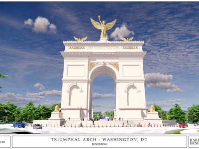 特朗普提议华盛顿建“凯旋门” 设计图首曝光