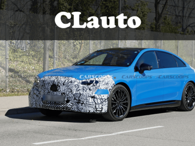 伪装渐褪露真容 全新奔驰C级纯电版路试谍照频现 发布在即