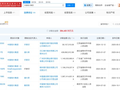 恒大系多家公司已成老赖