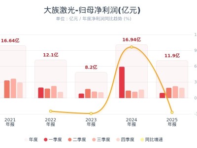 大族激光：2025年净利润11.9亿元 同比下降29.77%