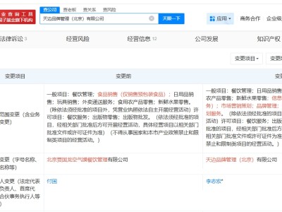 贾国龙天边焖面关联公司完成更名