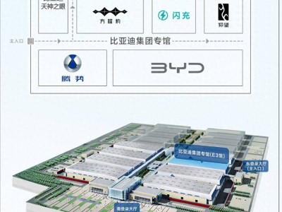 北京车展E3馆比亚迪包馆亮相 五网四品牌携前沿技术齐登场