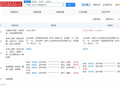 赵露思助农品牌新公司增资至100万